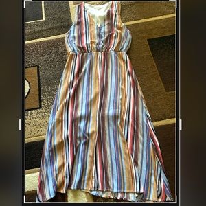 Wayf Striped Midi Dress